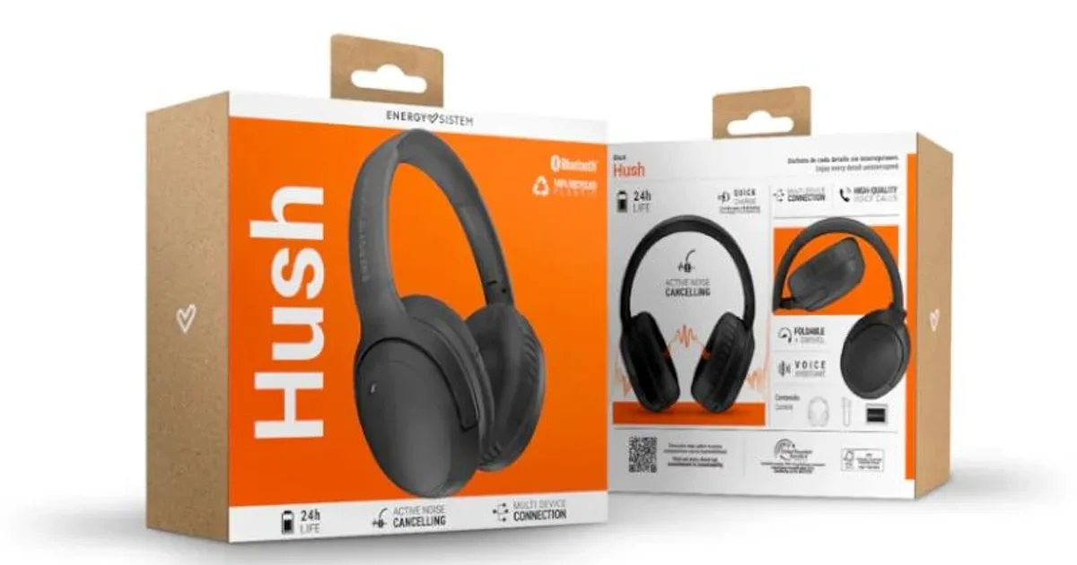 Energy Sistem Auriculares Hush Black BT ANC (4)