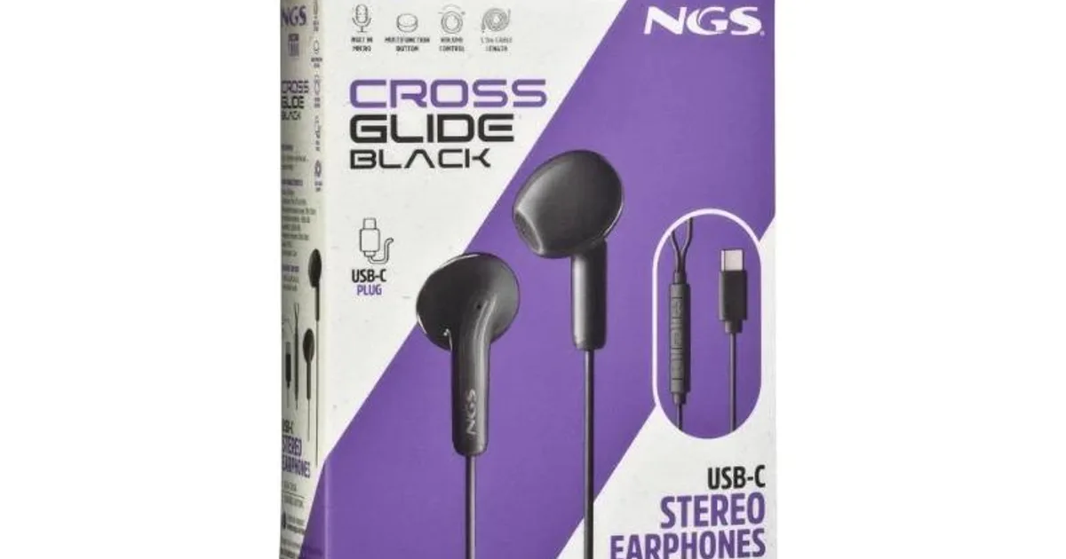 NGS Auricular Intraural Negro Micro USB-C (4)