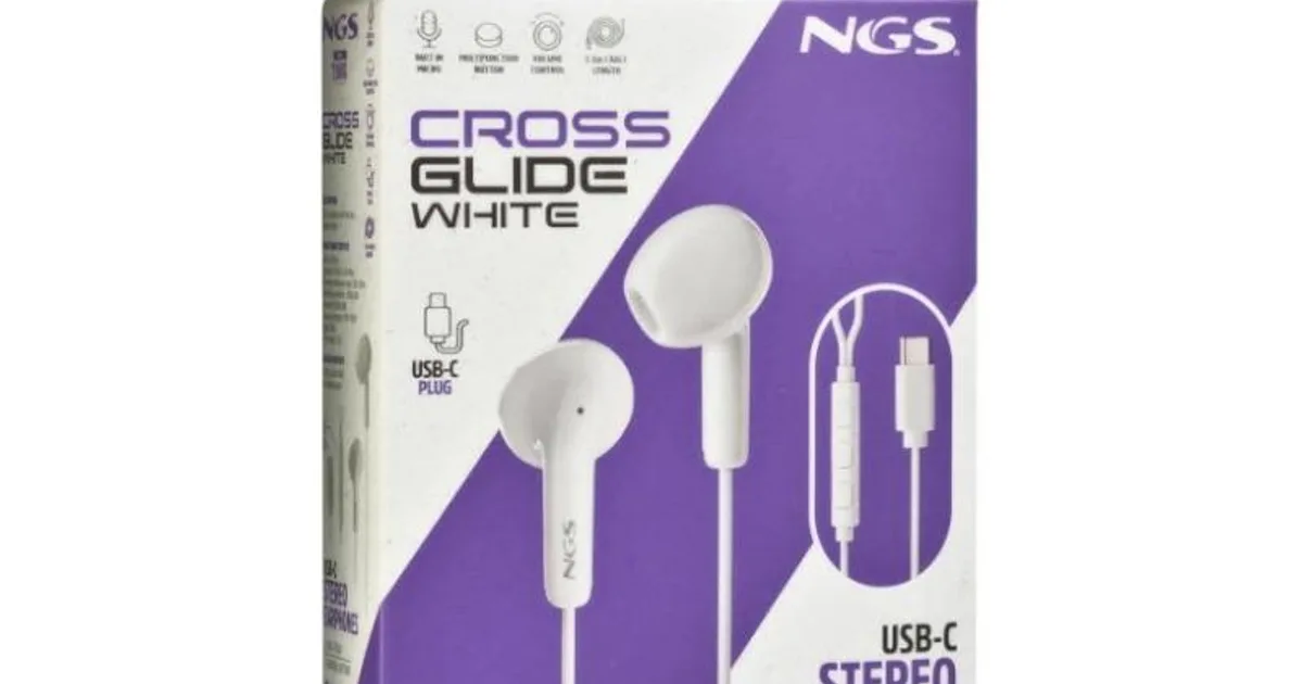NGS Auricular Intraural Blanco Micro USB-C (4)