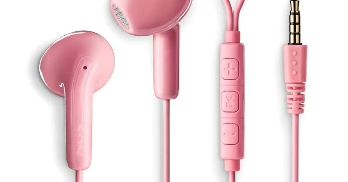 NGS Auricular Rosa Estéreo Cable JACK 3.5 Mm (2)