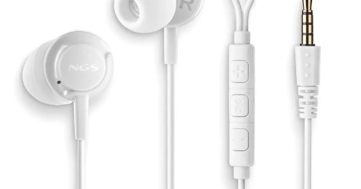 NGS Auricular CROSSDRIFT Blanco cable JACK 3.5 Mm (2)