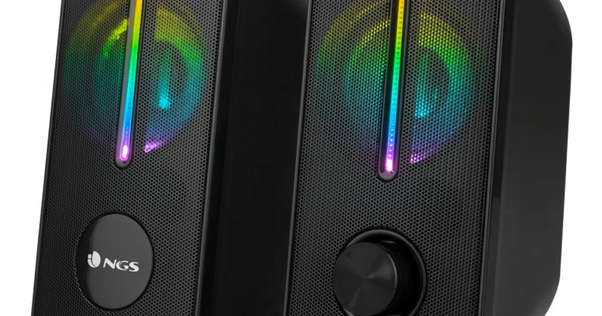 NGS Altavoces GAMING RGB 12W USB GSX-150 (2)