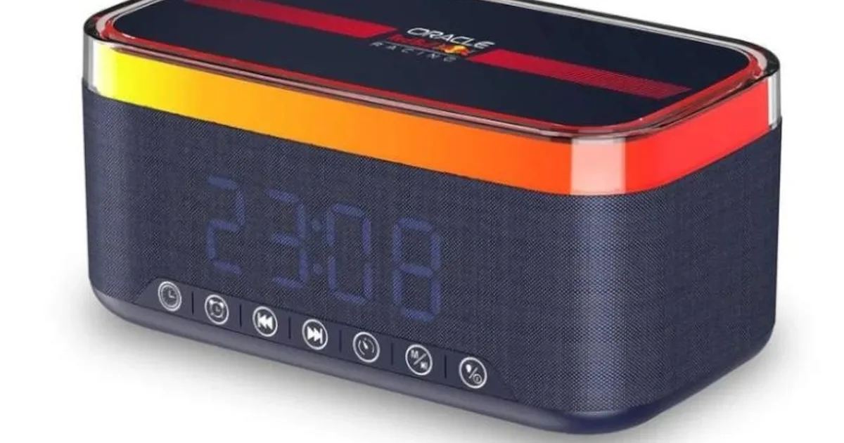 Red Bull Altavoz Radio Despertador Cargador 12W