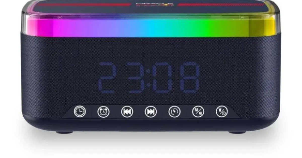Red Bull Altavoz Radio Despertador Cargador 12W (2)