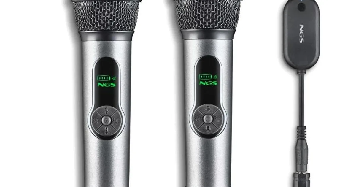 NGS Micrófonos inalámbricos Vocales Pack 2