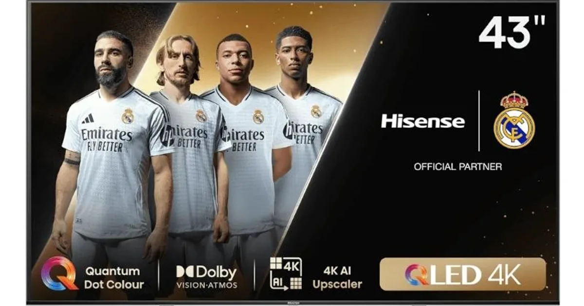 Hisense 43A7NQ TV 43" QLED 4K STV HDMi USB Wi