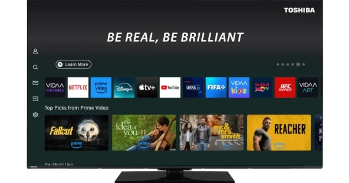 TOSHIBA TV 65" 65QV3F63DG UHD  QLED SMART TV ALLM