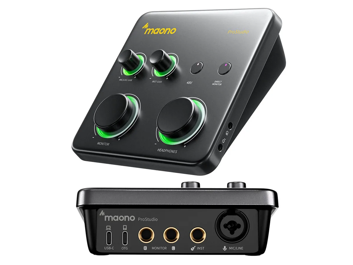 Maono presenta las interfaces de audio P1 y P2 para creadores