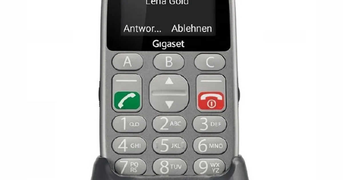 Gigaset Móvil Senior GL390 2.2" Dual SIM Gris