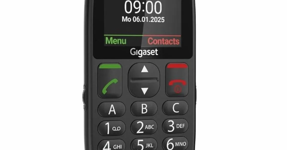 Gigaset Móvil Senior GL395 2.2" SIM Negro