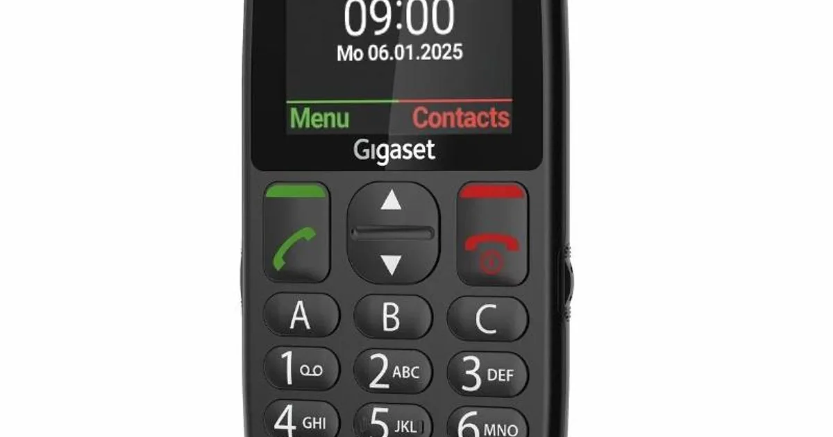 Gigaset Móvil Senior GL395 2.2" SIM Negro (3)