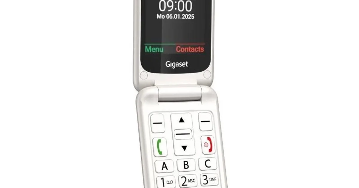 Gigaset Móvil Senior GL595 2.8" SIM Blanco Perla