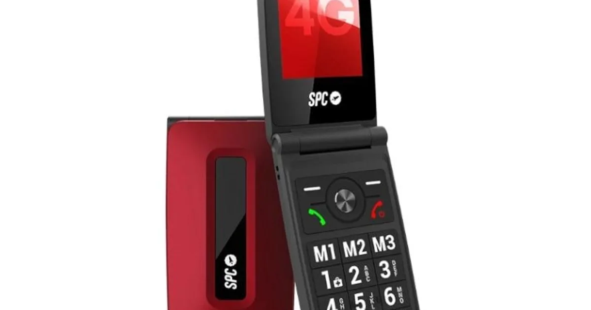 SPC 2342R Titan 4G Movil Senior 2.4" S.HELP Rojo