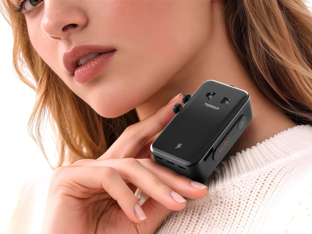Tessan Aero 70: el nuevo adaptador de viaje inteligente y fino