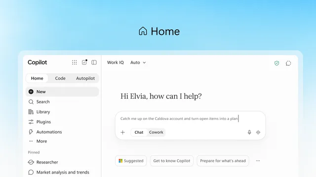 Microsoft Copilot se renueva: análisis de Home, Code y Autopilot