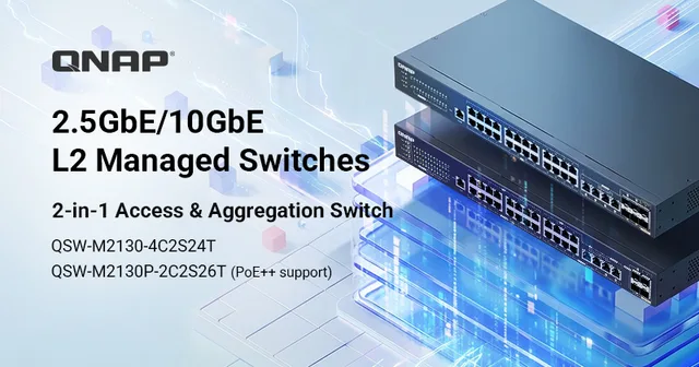 QNAP presenta los nuevos switches QSW 2000 para redes 10GbE