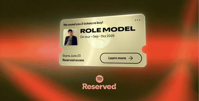 Spotify lanza Reserved, su preventa de entradas para fans