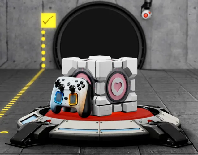 dbrand viste la Steam Deck como el Cubo de Compañía de Portal