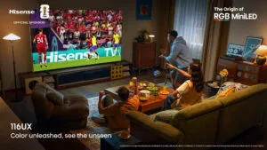 Hisense presenta sus televisores RGB MiniLED para el Mundial 2026