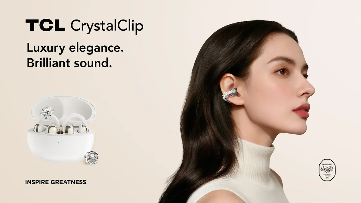 TCL presenta los nuevos auriculares abiertos CrystalClip