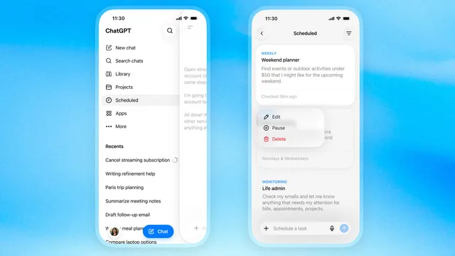 ChatGPT ahora permite programar prompts con su nuevo hub