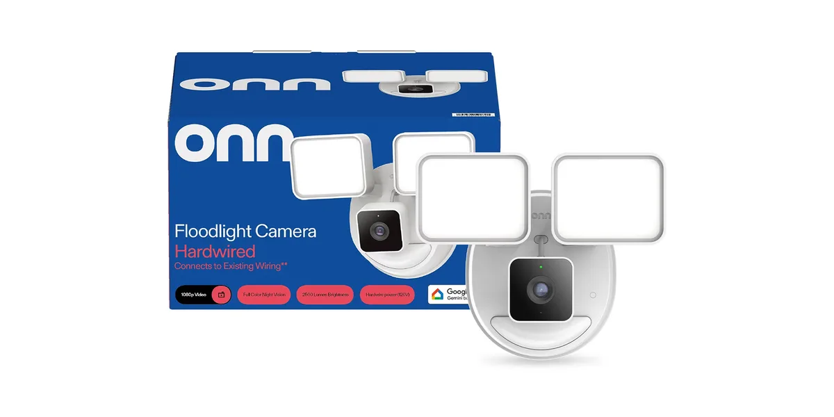 Onn y Walmart lanzan cámara con focos para Google Home